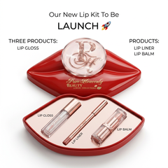 xury 3-Piece Lip Kit – Lip Gloss, Lip Liner & Hydrating Lip Balm